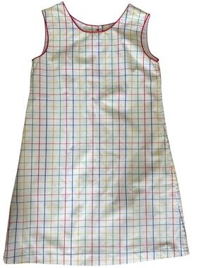 Beaufort Bonnet Company Girls Plaid Dress Size 12 Button Back Preppy